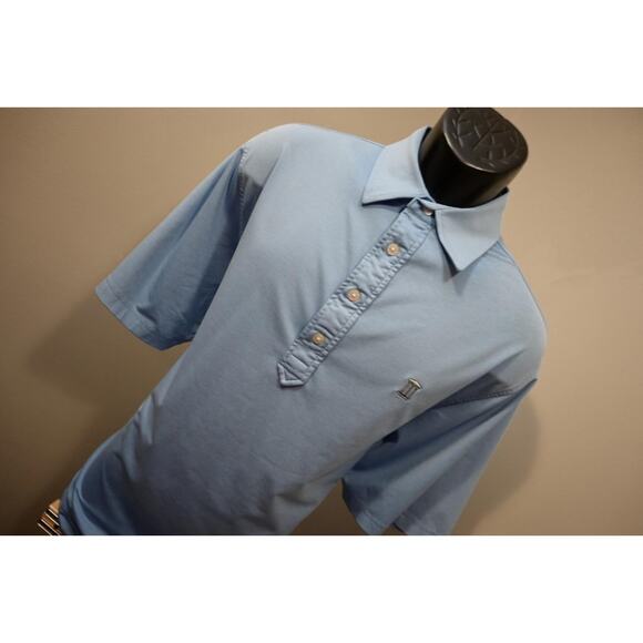 FootJoy Golf Polo Athletic Blue Dry Fitting Golf Shirt Mens Size Medium - Picture 3 of 8